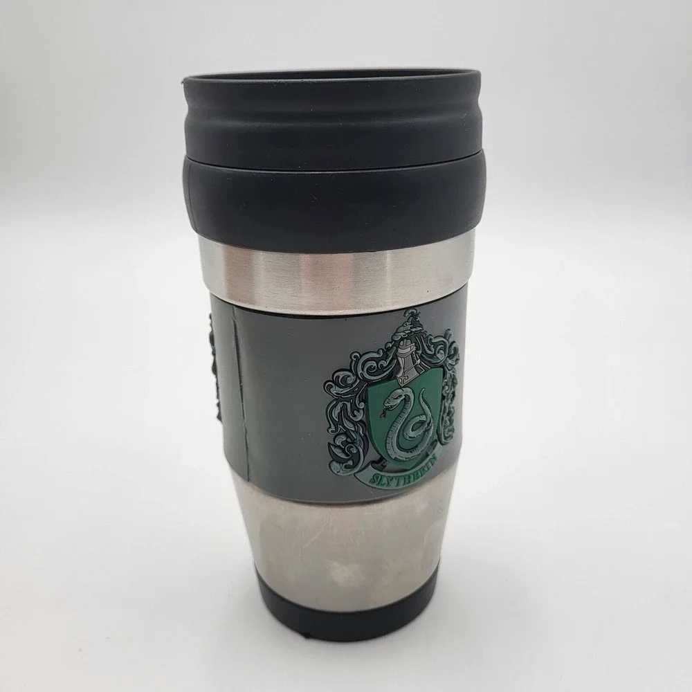 Slytherin 14oz Stainless Tumbler Travel Mug Lid Wizarding World of Harry Potter‎